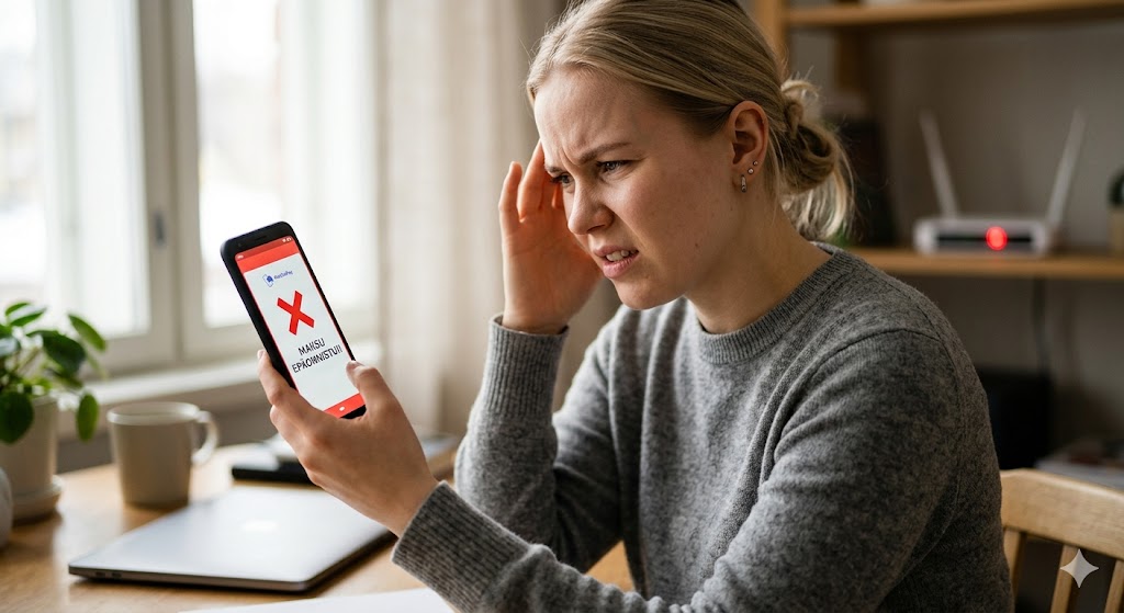MobilePay maksu epäonnistui: Vianetsintäopas